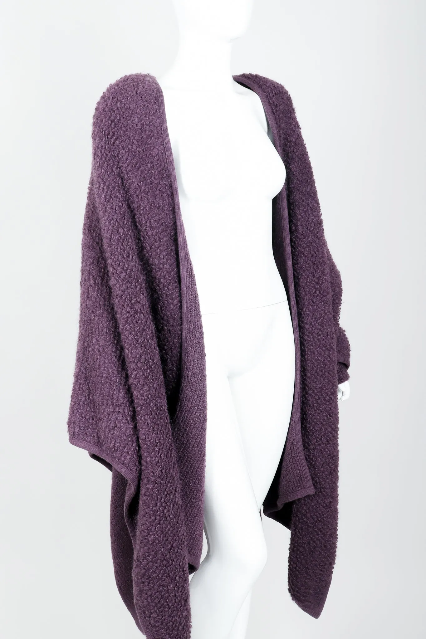 Curly Wool Cape Coat