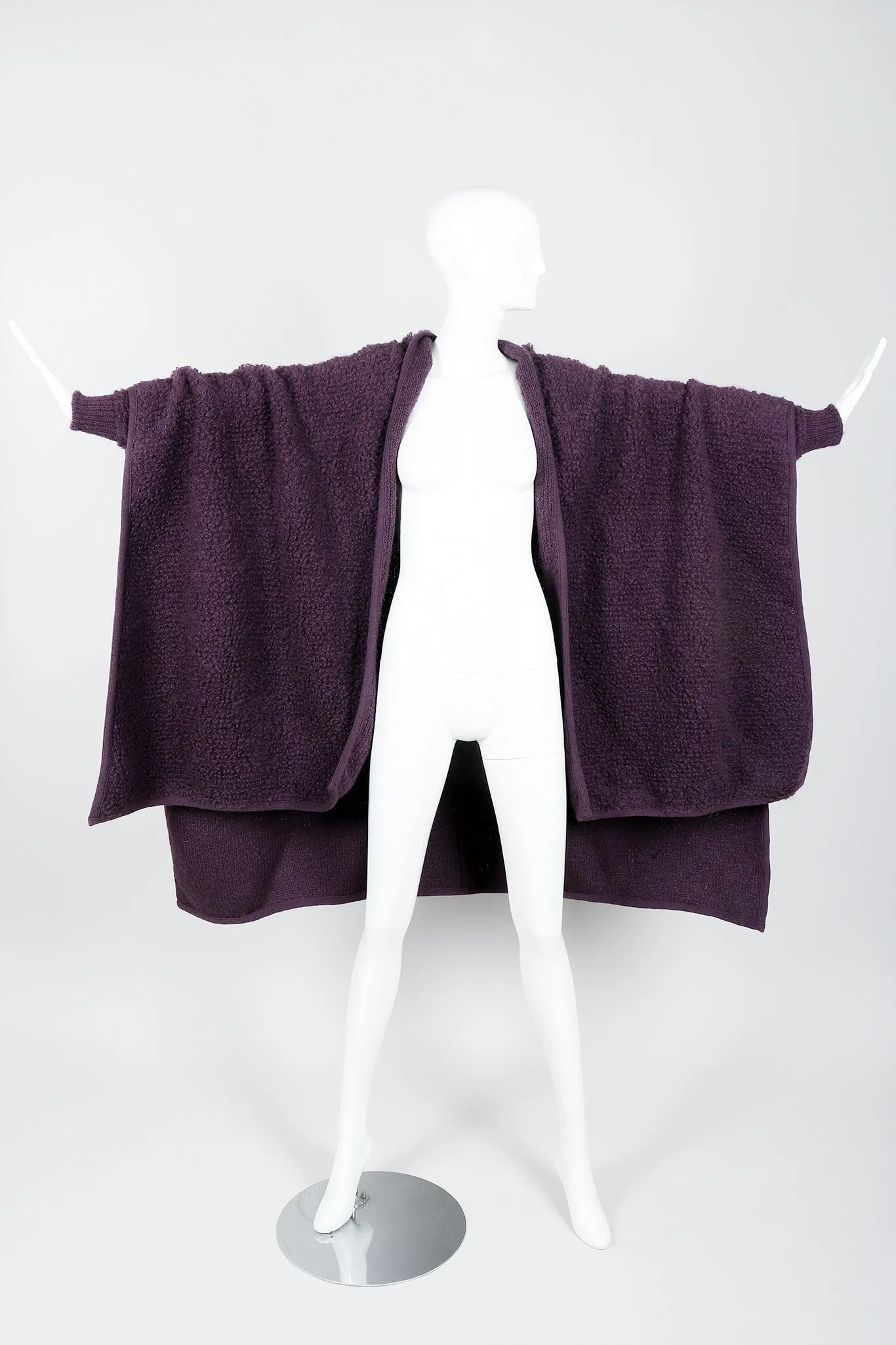 Curly Wool Cape Coat