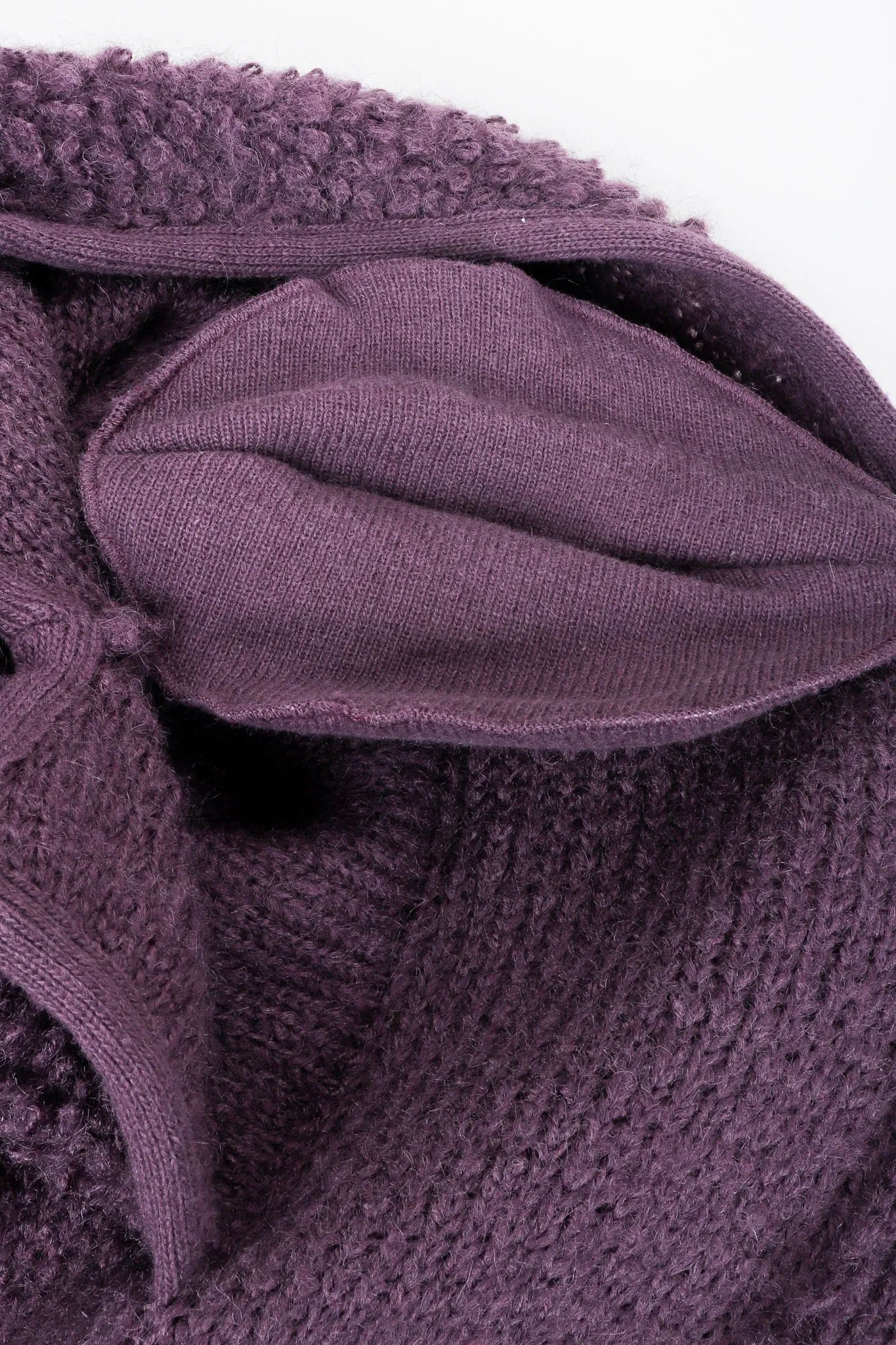 Curly Wool Cape Coat