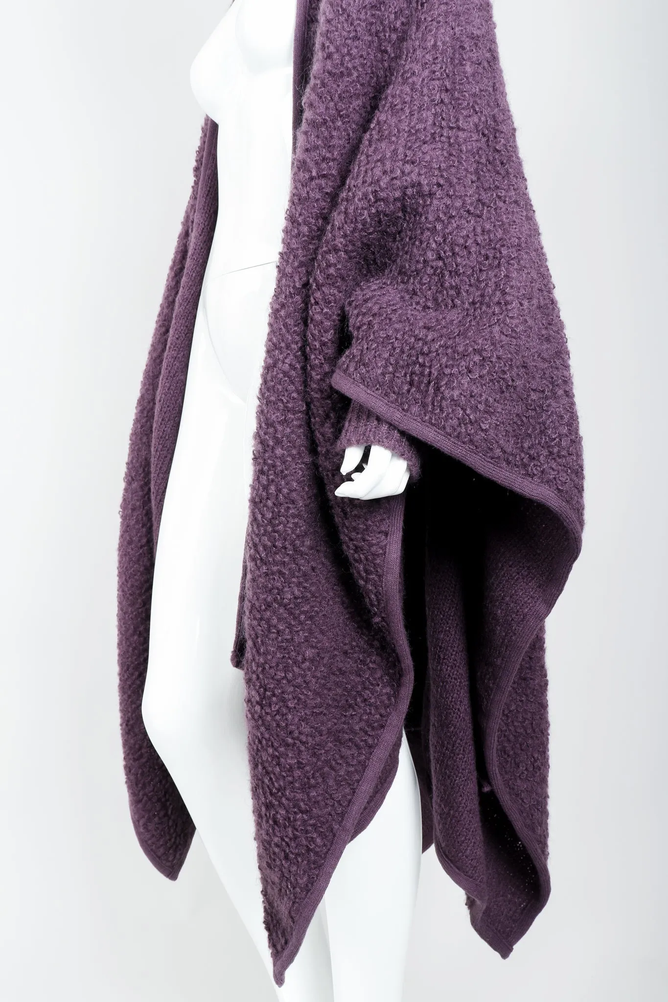 Curly Wool Cape Coat