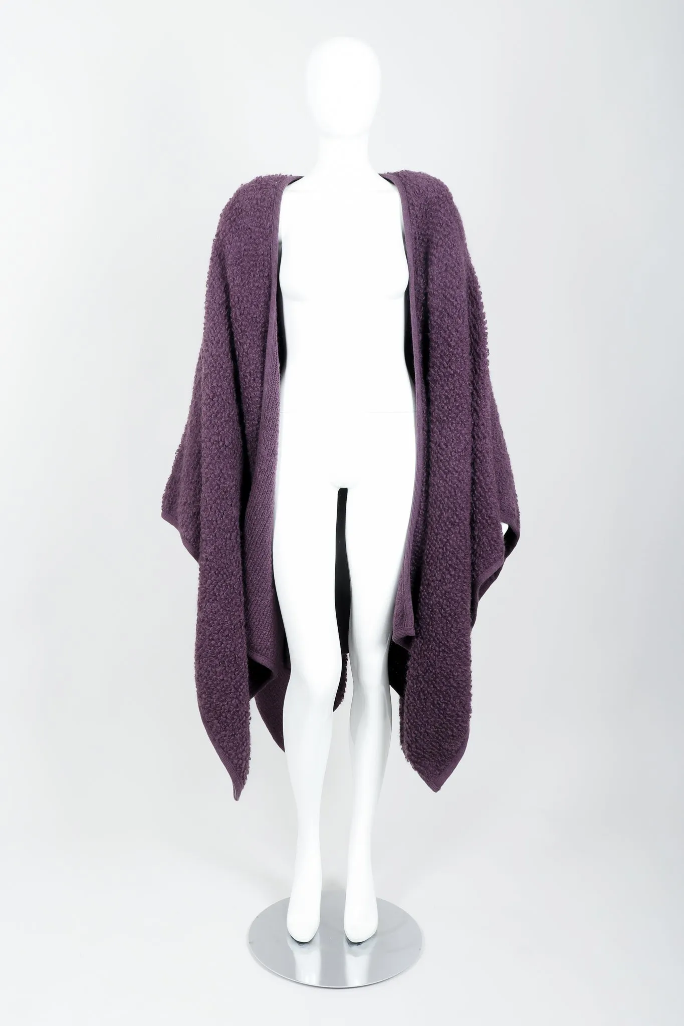 Curly Wool Cape Coat
