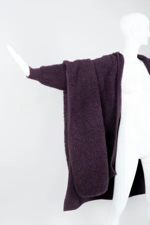 Curly Wool Cape Coat