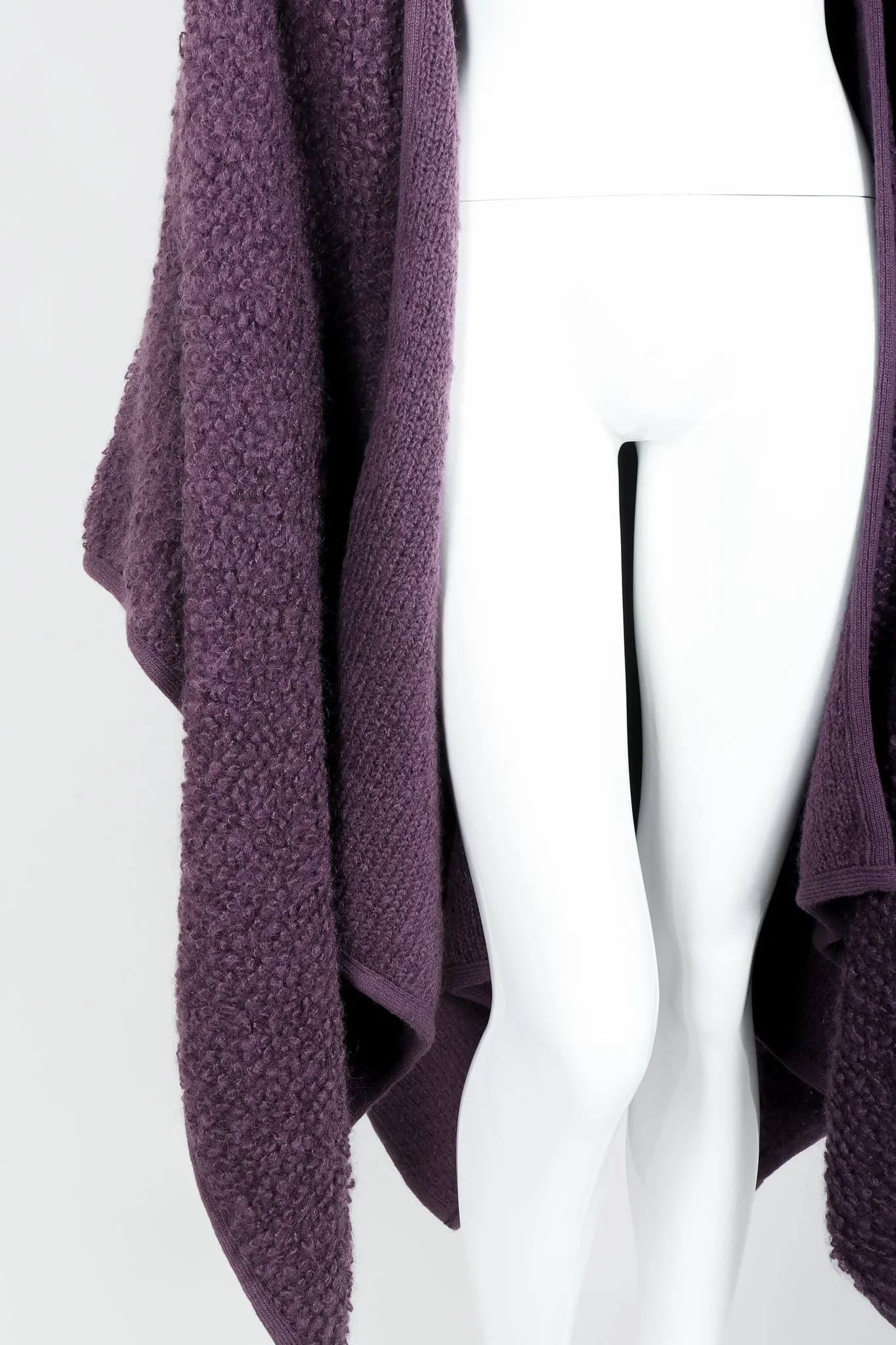 Curly Wool Cape Coat