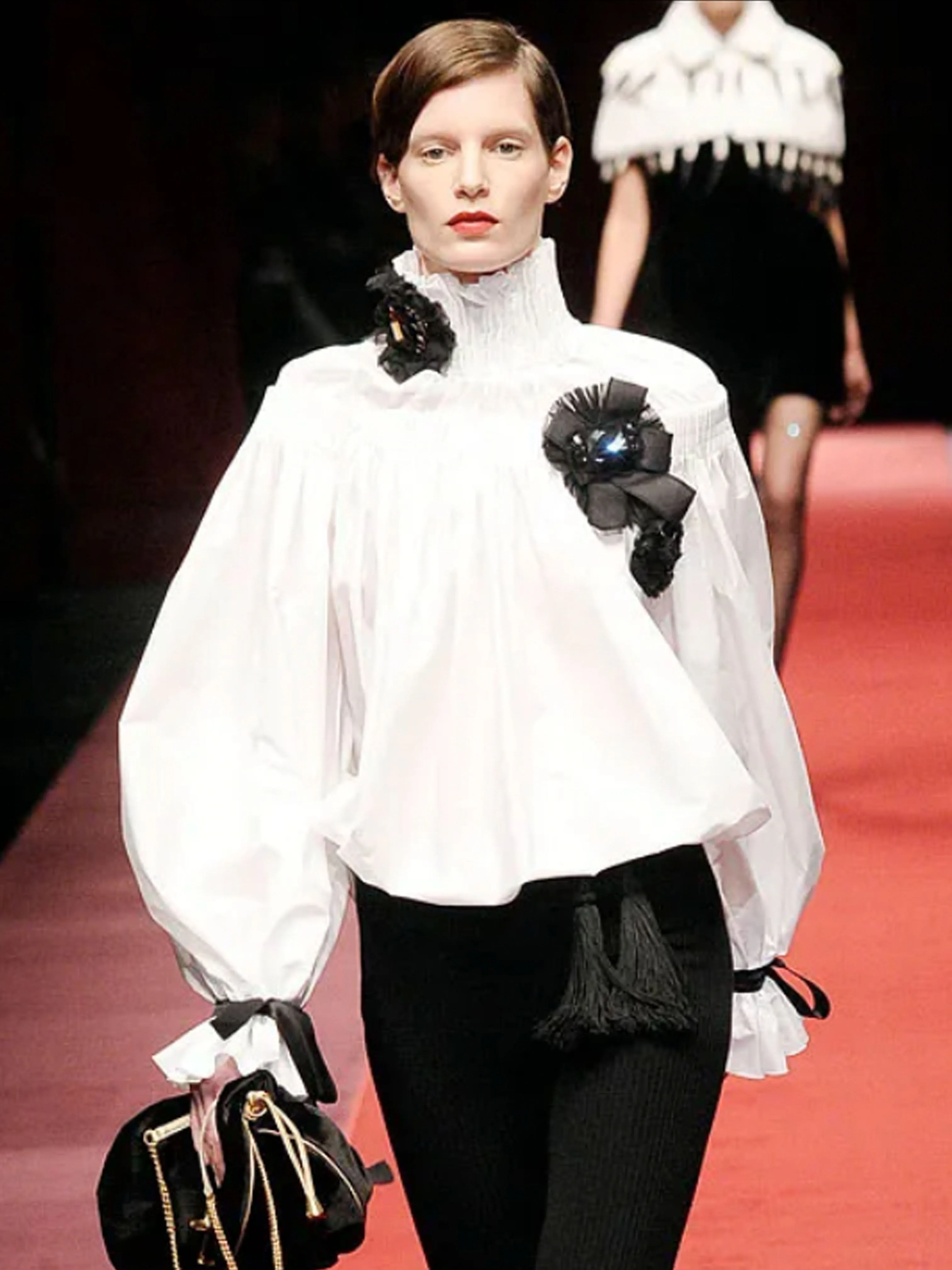 D&G Dolce & Gabbana Fall 2009 Ruched Silk Dress