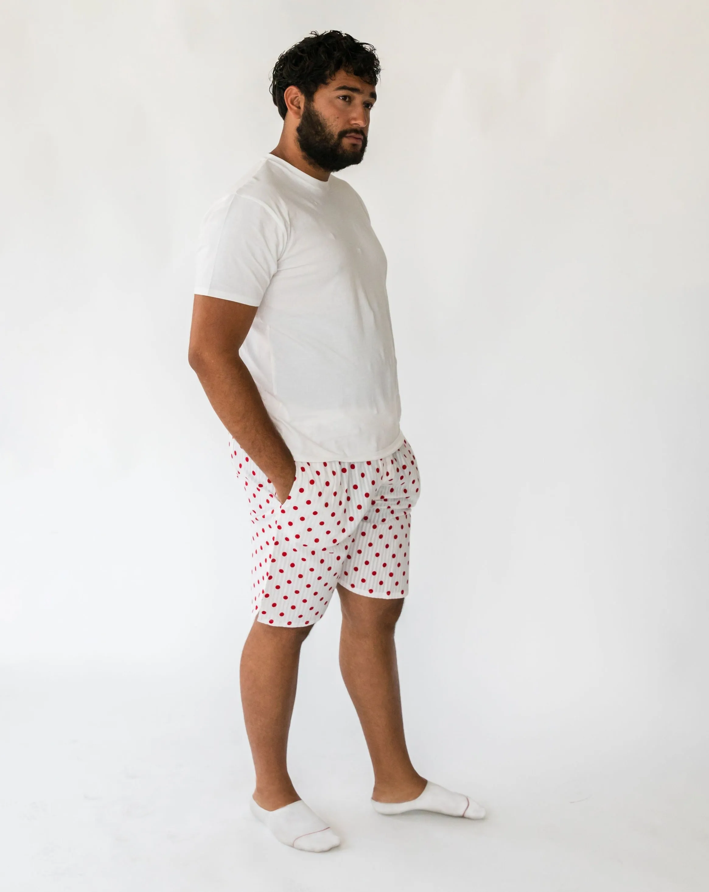 Daniel Seersucker Dots Men’s Shorts