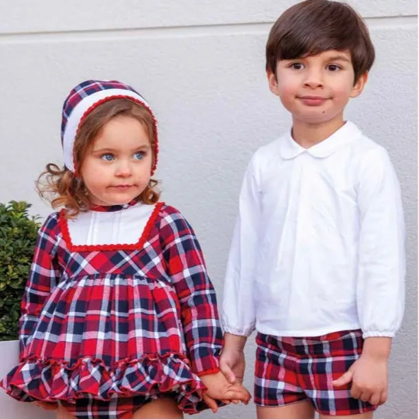 Dbb Red And Navy Baby Boys Set 3M
