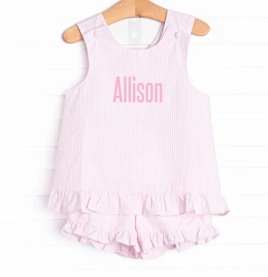 Delightful Darling Short Set, Pink