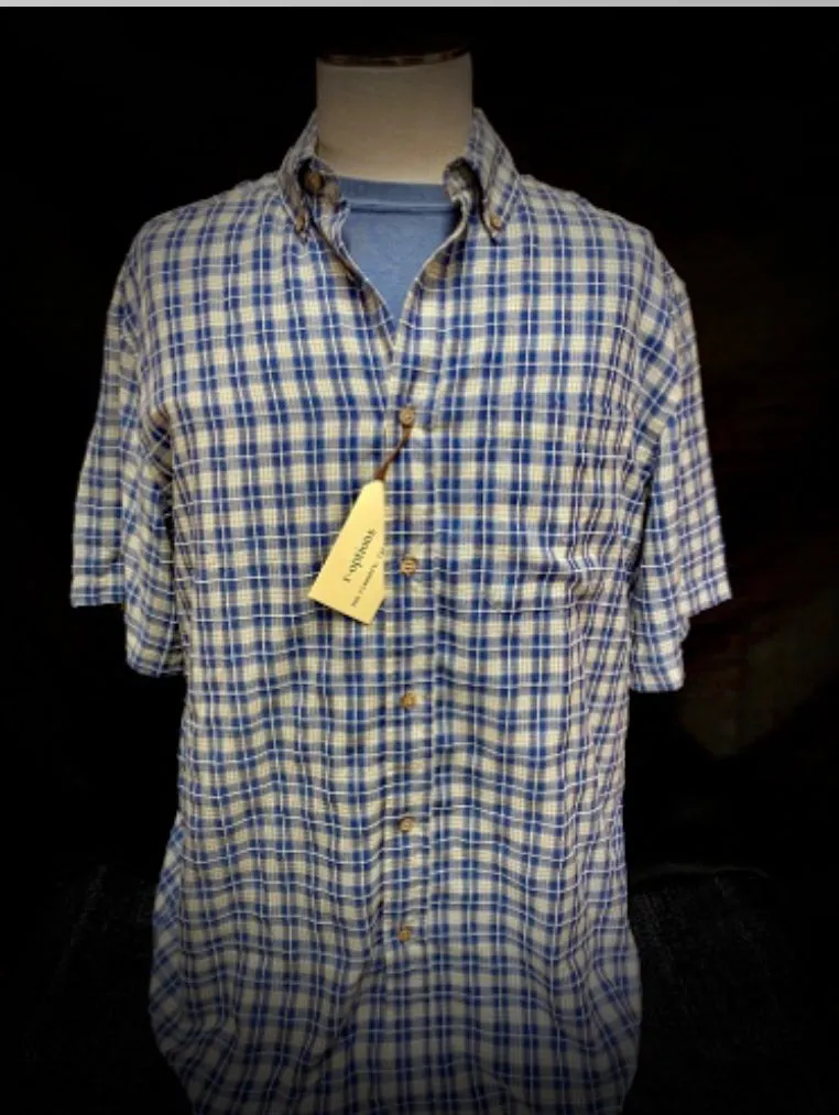 Denim/Bone Ultra Soft Beach Checks Shirt
