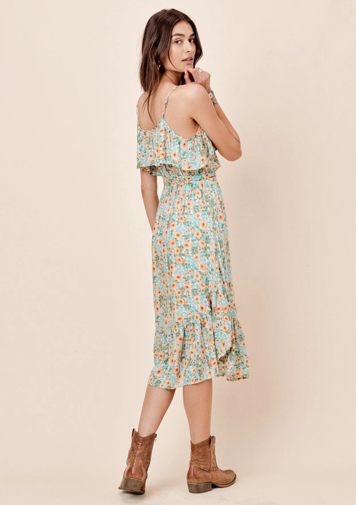 Devyn Floral Ruffle Dress