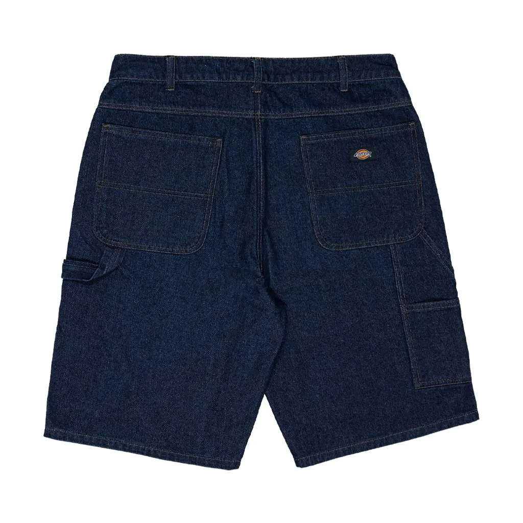 DICKIES DX200 11" RELAXED FIT DENIM CARPENTER SHORTS - DARK INDIGO