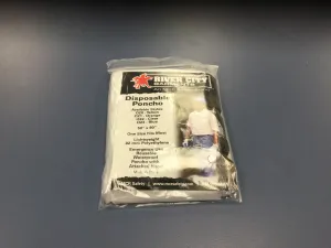 Disposable poncho