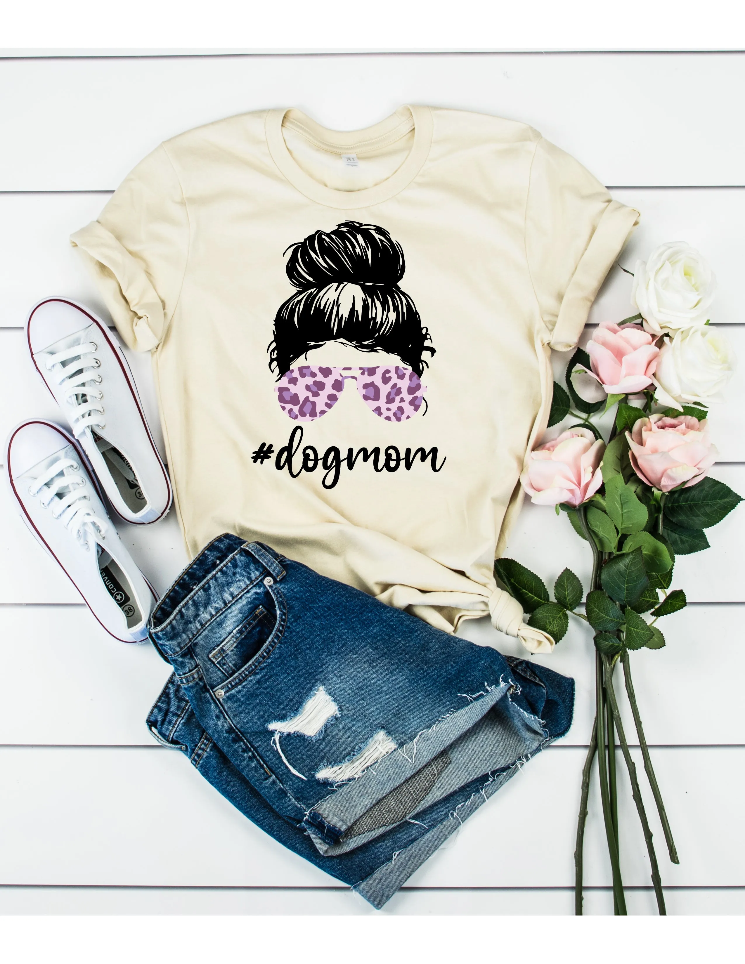 Dog Mom Life Shirt | Unisex Crew