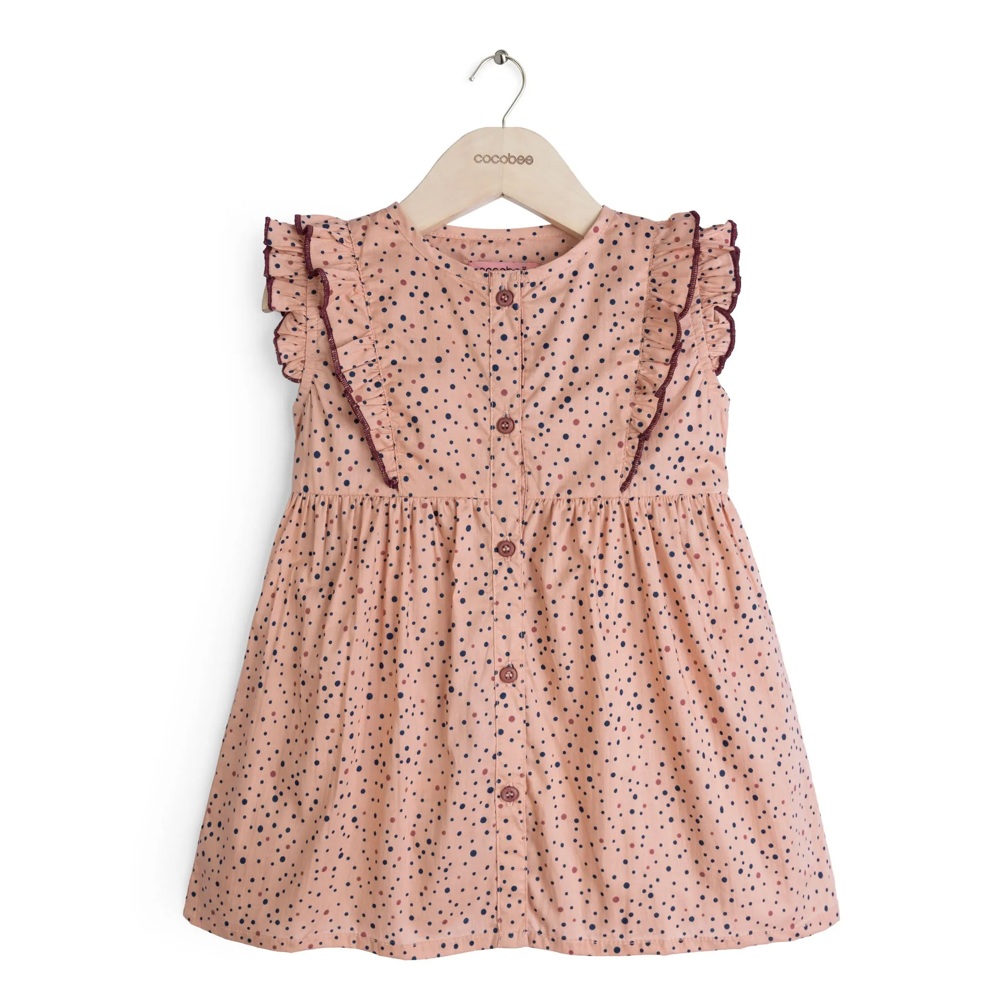 Dotted Pink Printed Top
