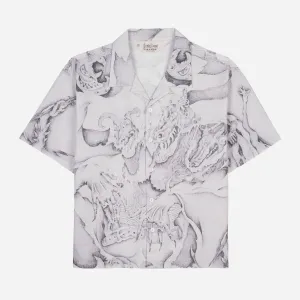 Dragonspeaker Seersucker S/S BD - White/Multi