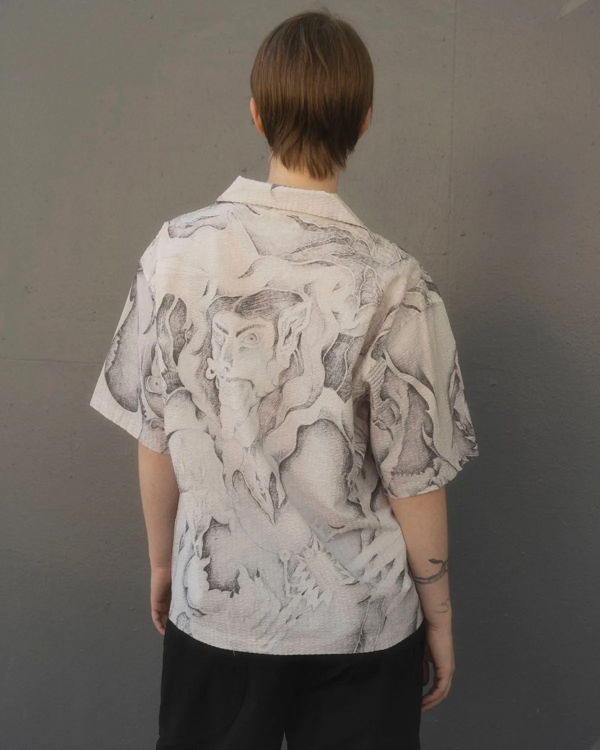 Dragonspeaker Seersucker S/S BD - White/Multi