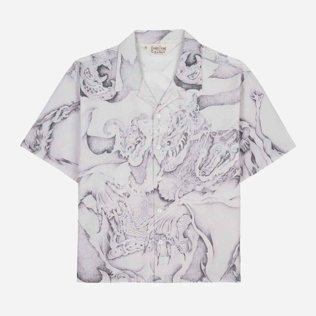 Dragonspeaker Seersucker S/S BD - White/Multi