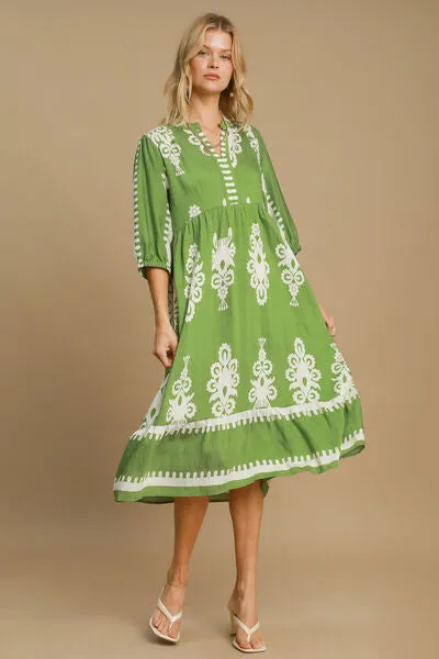 Dressed In Style Lime Midi Dress