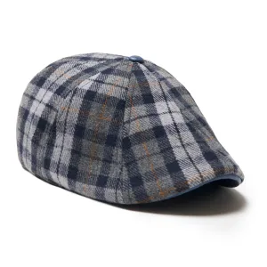 Dustin “The Diamond” Poirier Boston Scally Cap - Blue & Grey Plaid