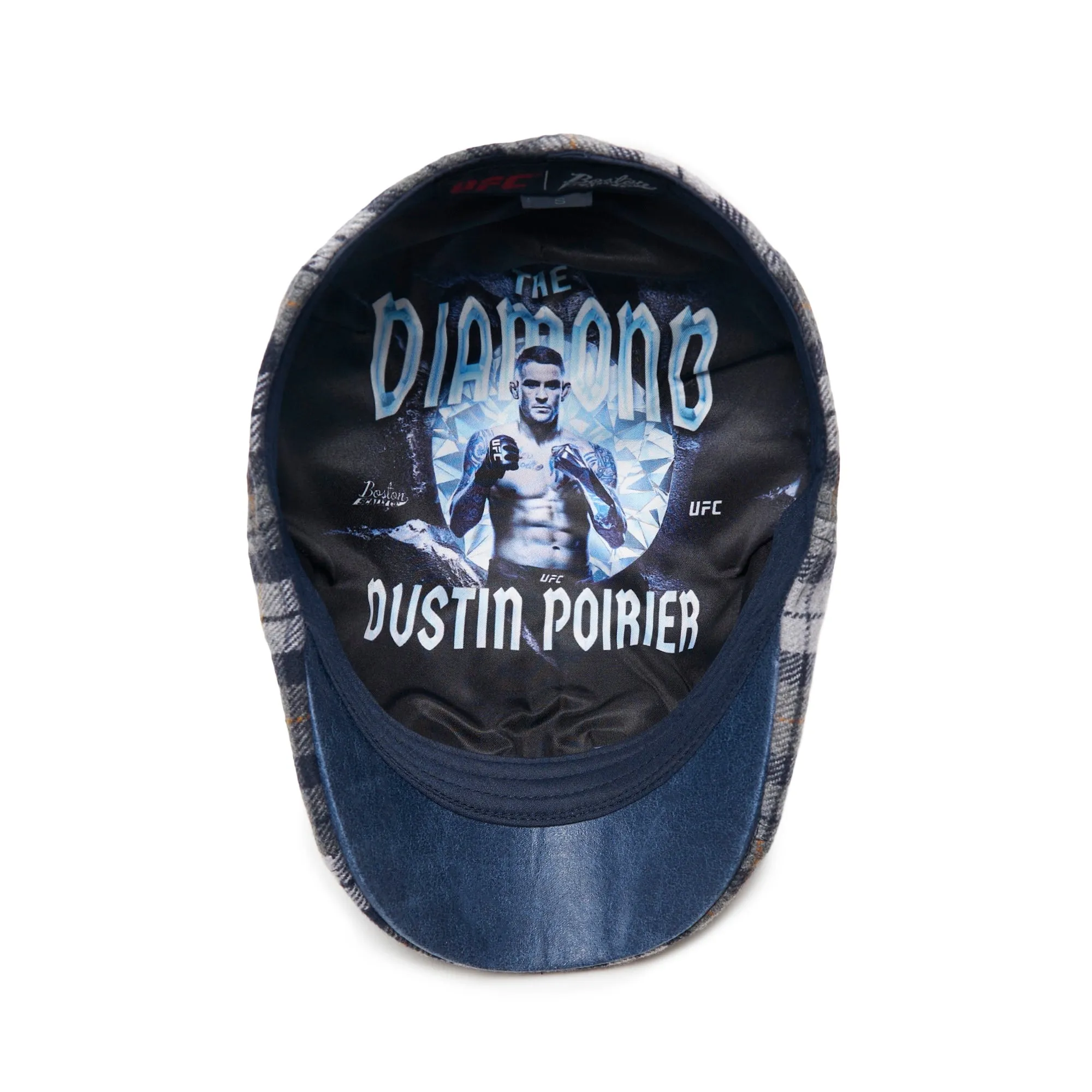 Dustin “The Diamond” Poirier Boston Scally Cap - Blue & Grey Plaid
