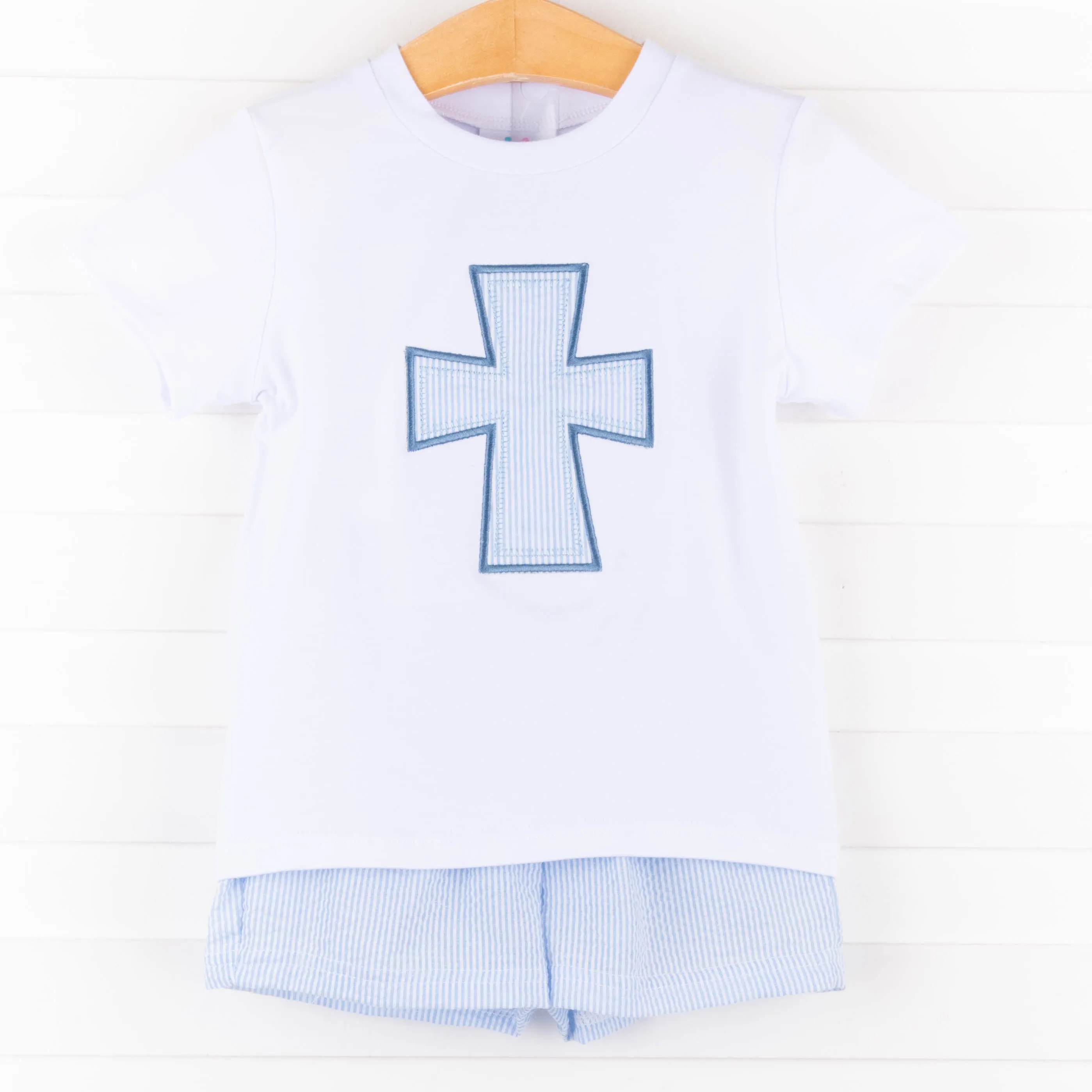 Easter Sunday Short Set, Blue
