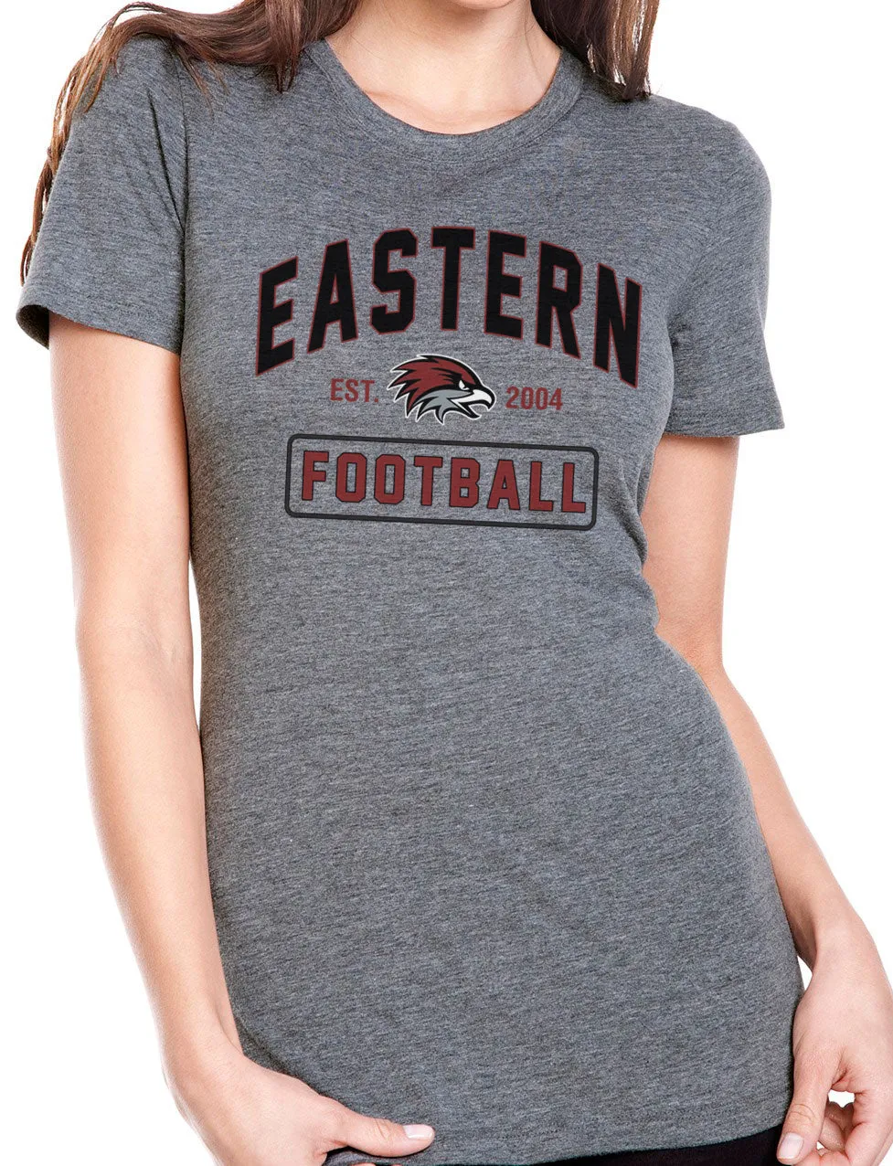 EASTERN FOOTBALL Tri-Blend Short Sleeve Tee for Women