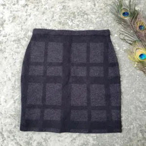 Eileen Fisher Plaid Wool Skirt
