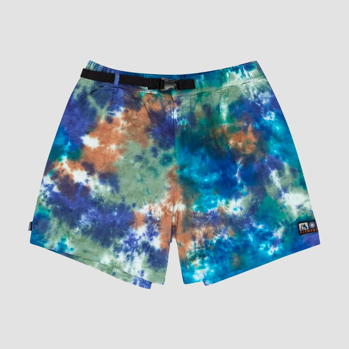 Element Wander Tie Dye 18" Shorts Dark Magma
