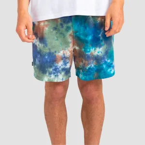 Element Wander Tie Dye 18" Shorts Dark Magma