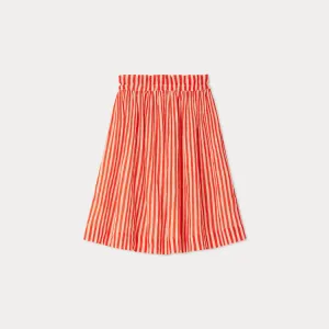 Elyna striped crepe skirt
