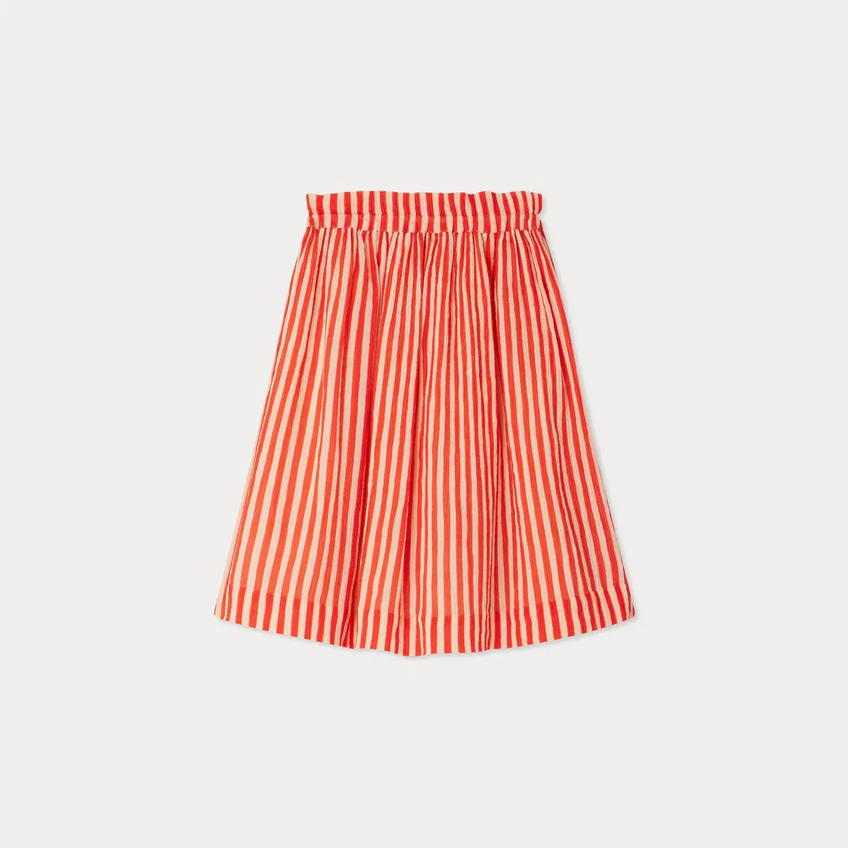 Elyna striped crepe skirt
