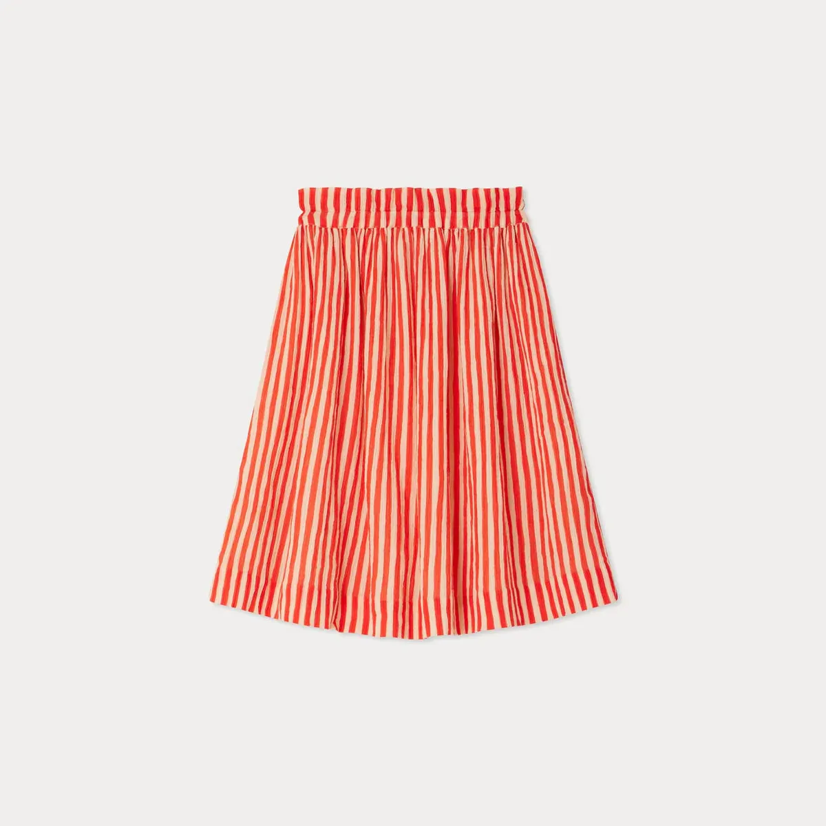 Elyna striped crepe skirt
