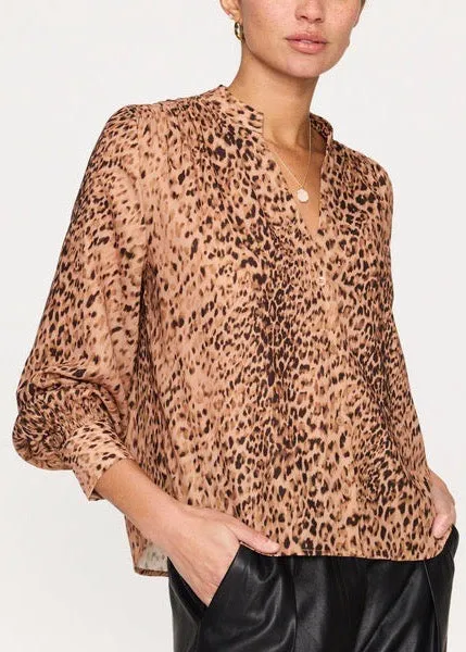Ember Printed Blouse (Leopard)