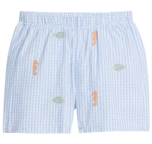 Embroidered Basic Short - Fish
