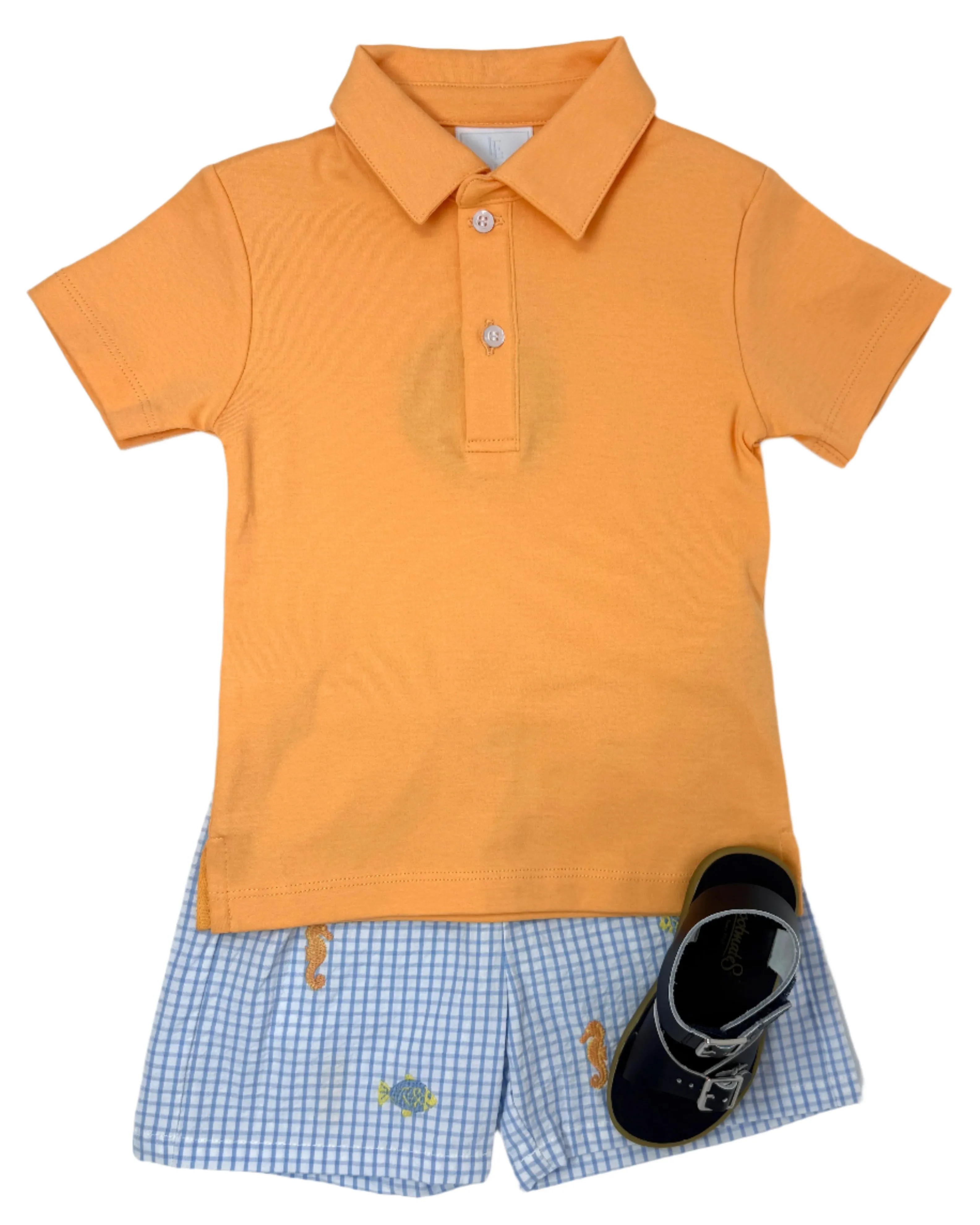 Embroidered Basic Short - Fish