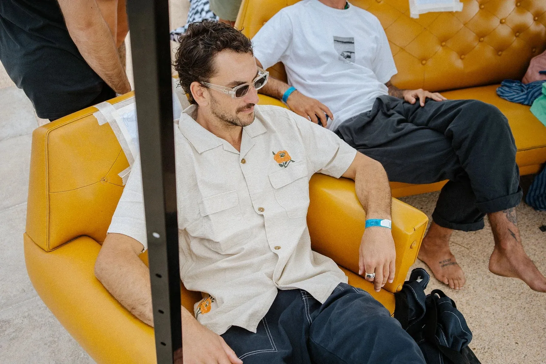 Embroidered Seersucker S/S Shirt