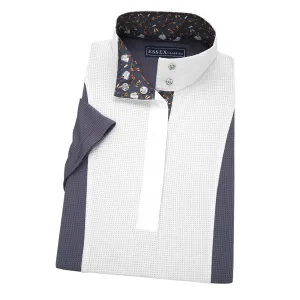 Essex Classics Ladies Luna Performance Pop the Cork Dark Grey Short Sleeve Show Shirt