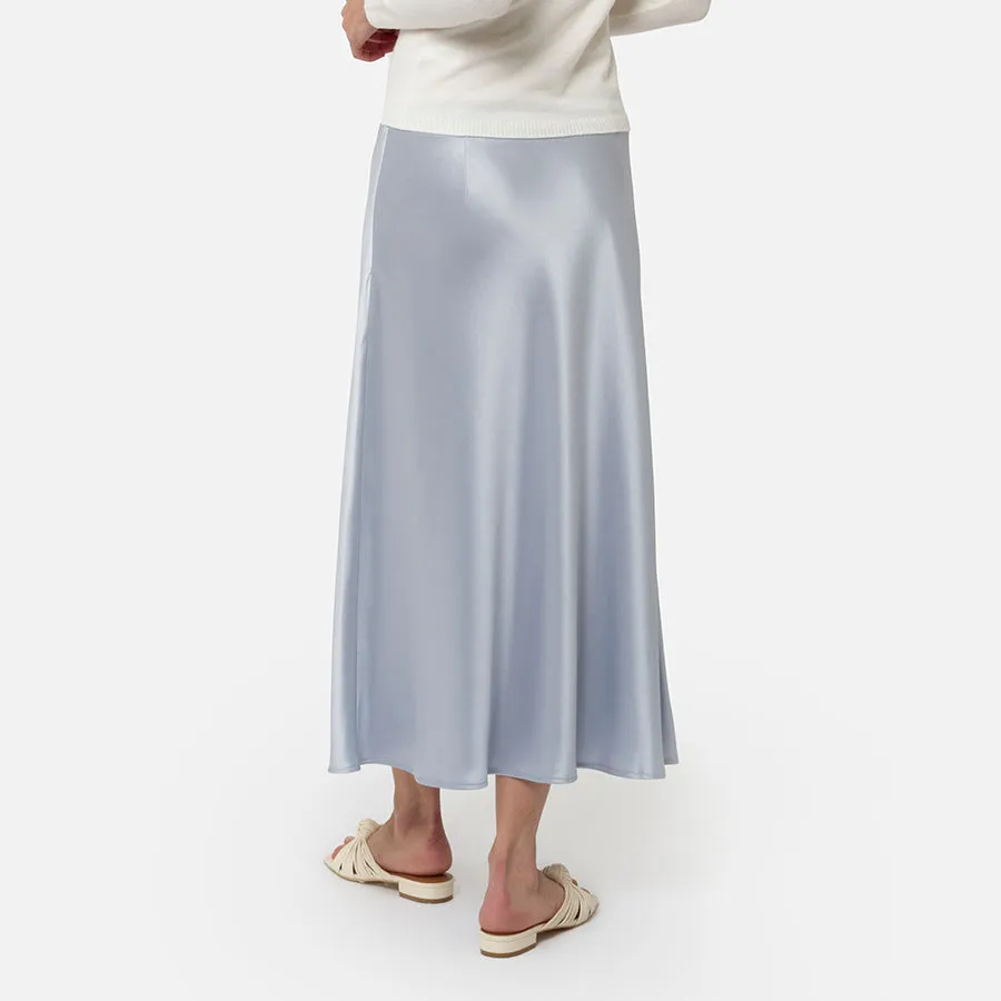 Falda midi de Satin
