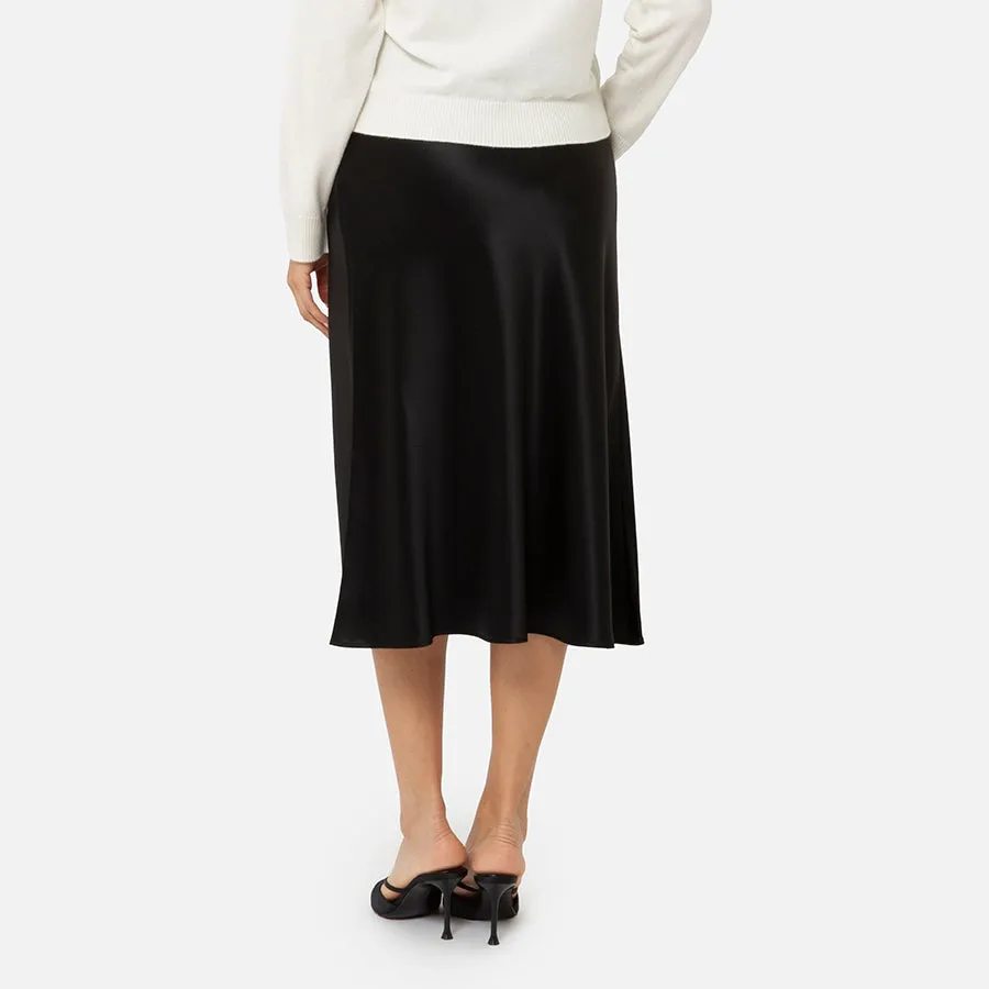 Falda midi de Satin