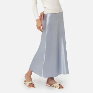 Falda midi de Satin