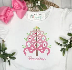 Fancy Stacked Bows Christmas Tree