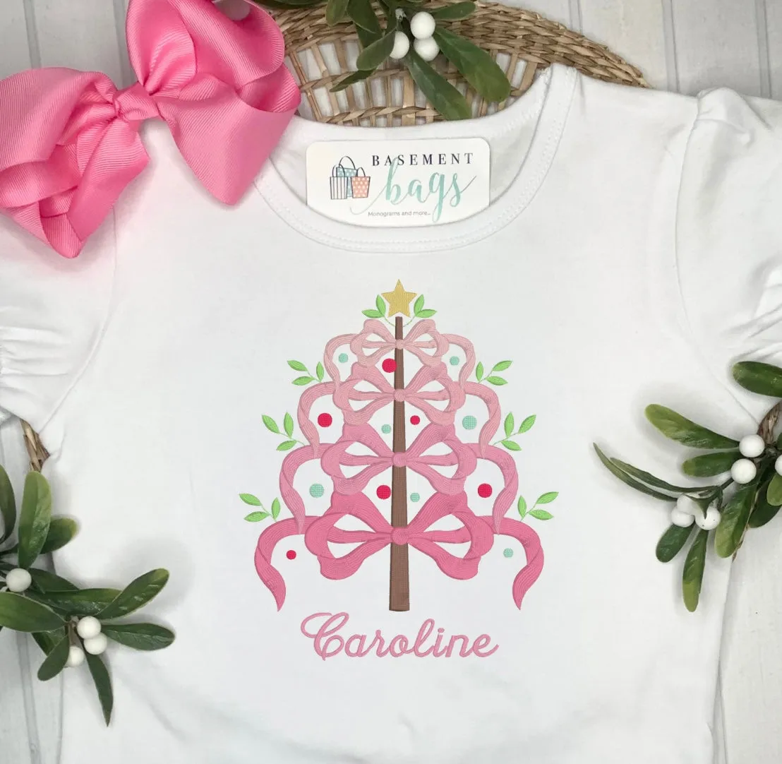 Fancy Stacked Bows Christmas Tree