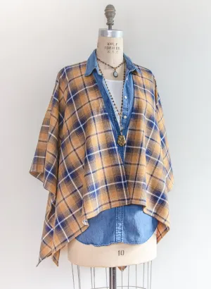 Fields of Gold Plaid Flannel Kimono