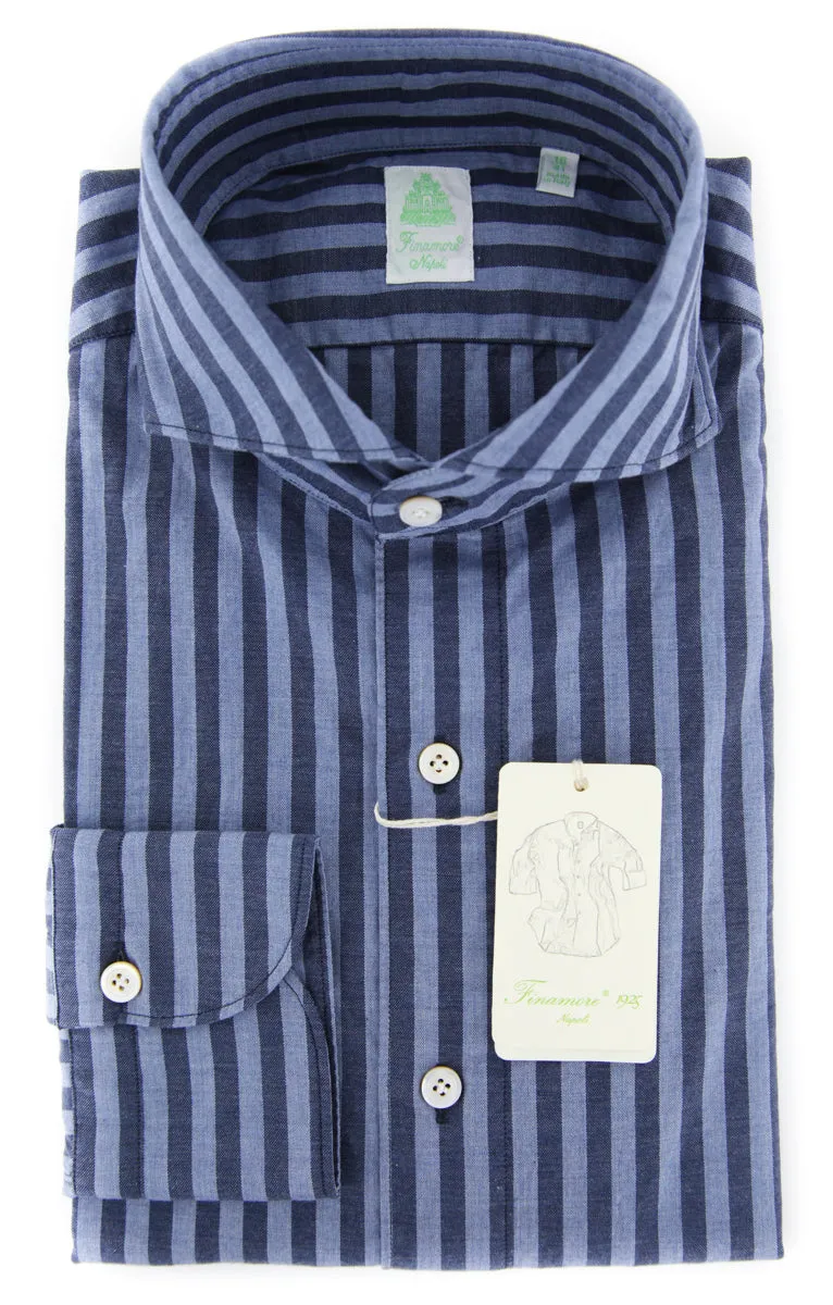 Finamore Napoli Blue Shirt - Extra Slim