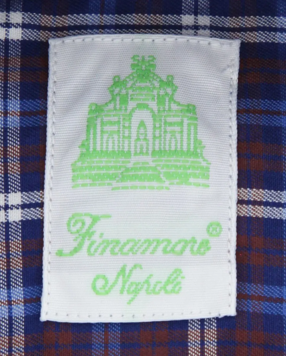 Finamore Napoli Blue Shirt - Extra Slim