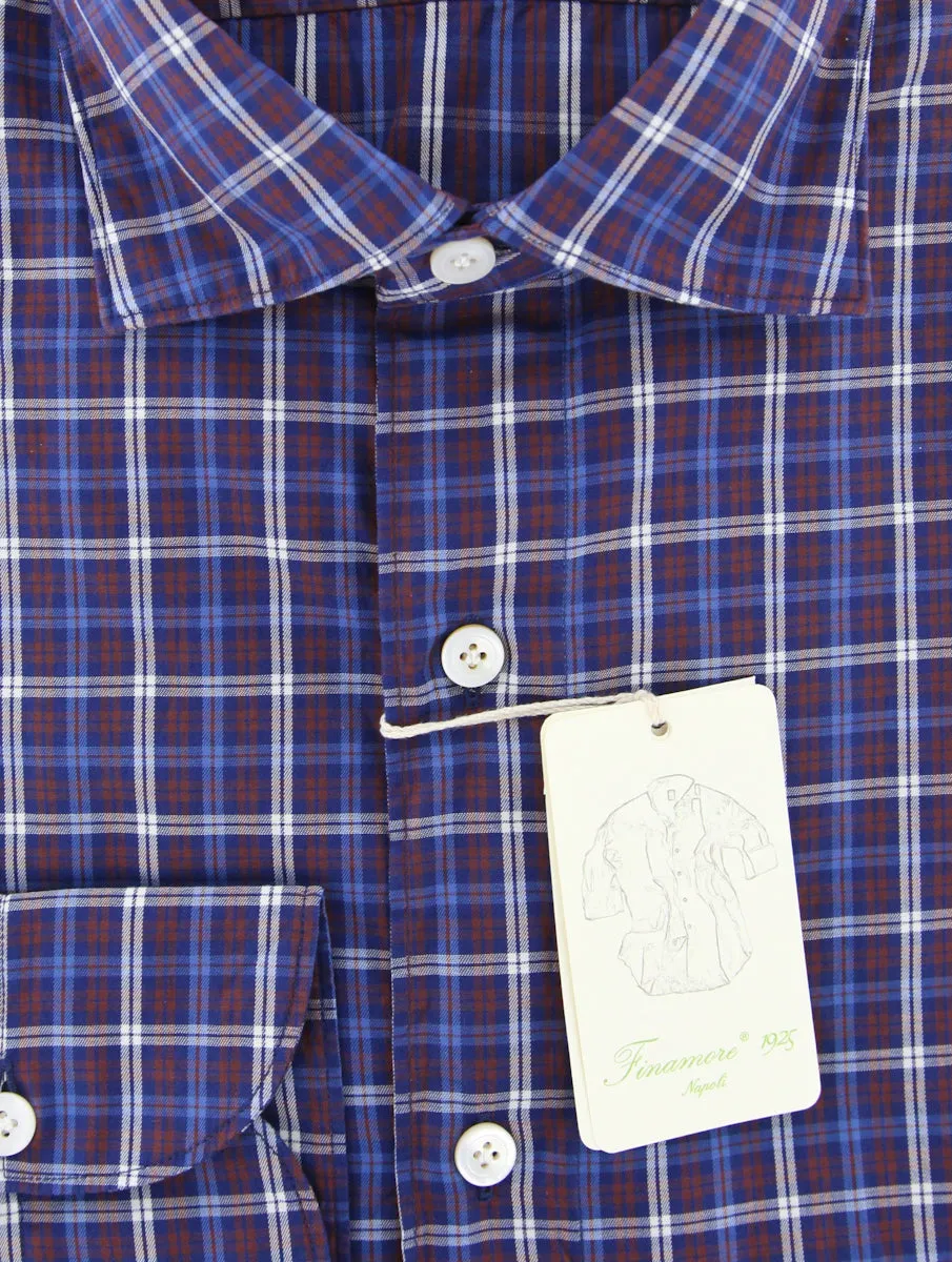 Finamore Napoli Blue Shirt - Extra Slim