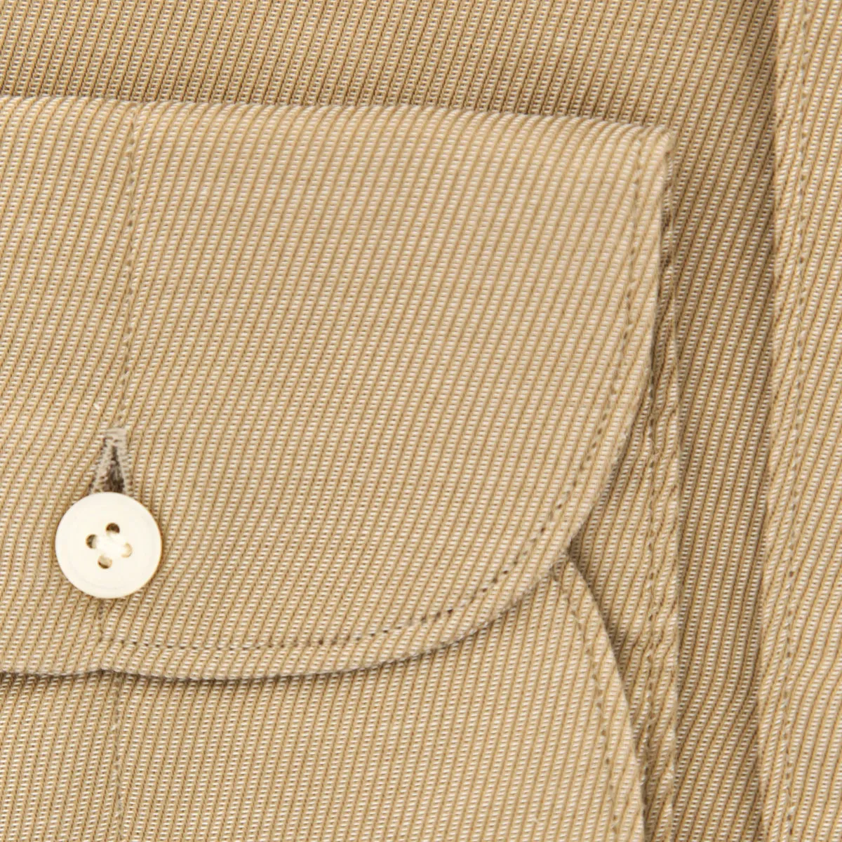 Finamore Napoli Brown Shirt - Extra Slim