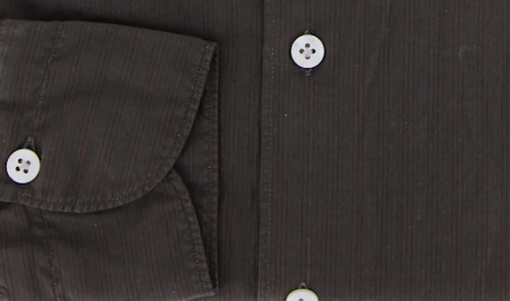 Finamore Napoli Brown Shirt – Size: L US / L EU