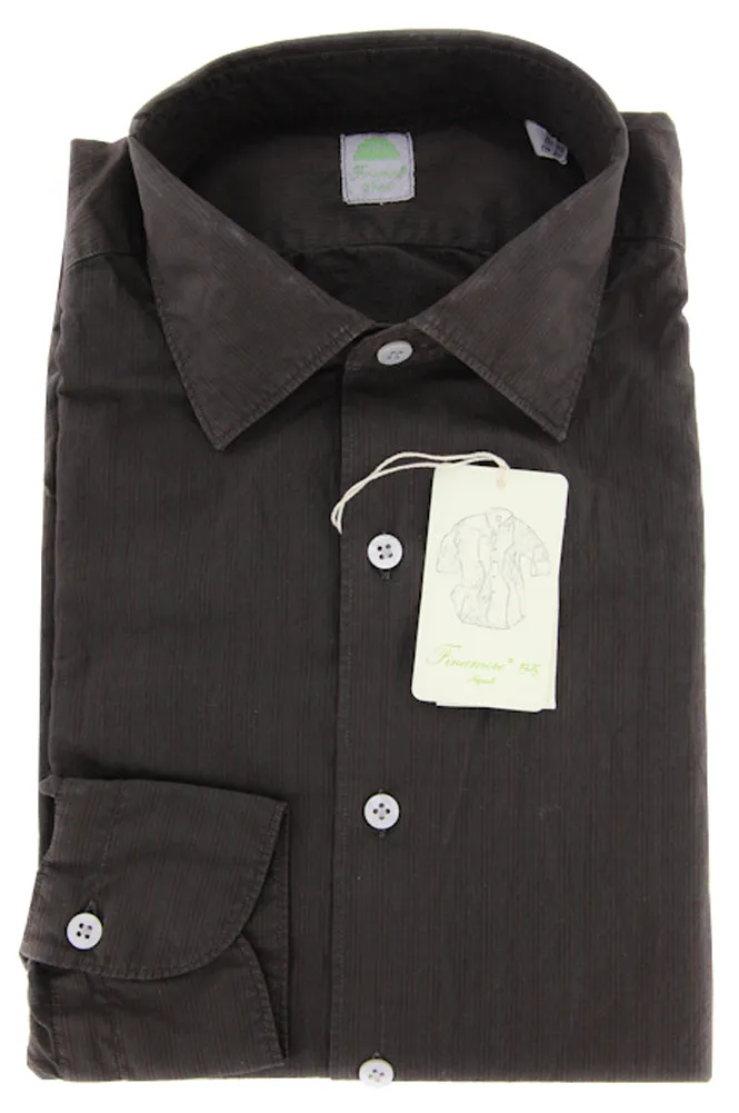 Finamore Napoli Brown Shirt – Size: L US / L EU
