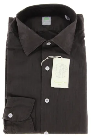 Finamore Napoli Brown Shirt – Size: L US / L EU