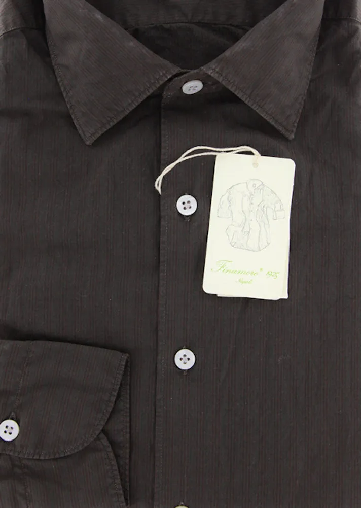 Finamore Napoli Brown Shirt – Size: L US / L EU